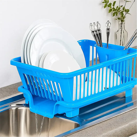 Smart Dish Drying Rack with Drain – Keep Your Kitchen Slab Dry & Organized
