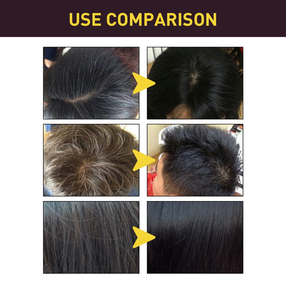 BLOSDREAM Black Hair Dye Shampoo (Buy 1 Get 1 Free)