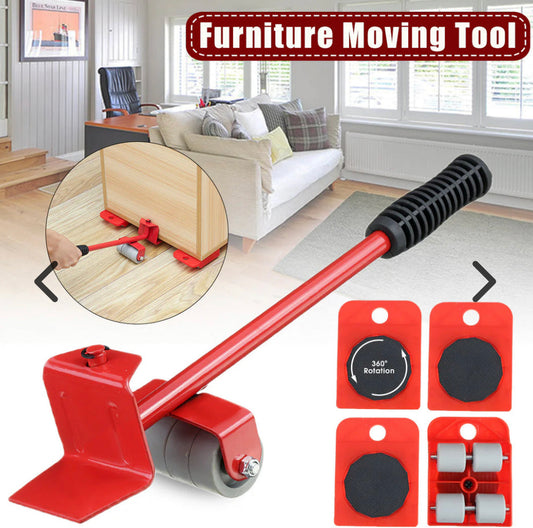 Furniture Lifter -Furniture Lifter Mover Tool Set Heavy Duty Furniture Shifting Lifting Moving Tool with Wheel Pads