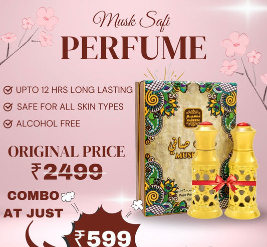 🌸 Naseem Musk Safi Pure Perfume Oil 🌸Buy 1 Get 1 Free💥