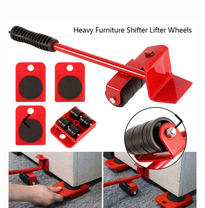 Furniture Lifter -Furniture Lifter Mover Tool Set Heavy Duty Furniture Shifting Lifting Moving Tool with Wheel Pads