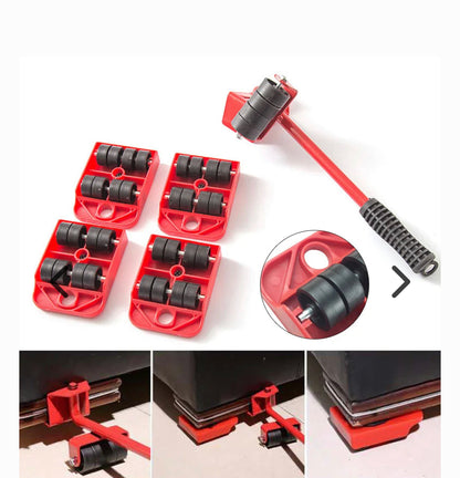 Furniture Lifter -Furniture Lifter Mover Tool Set Heavy Duty Furniture Shifting Lifting Moving Tool with Wheel Pads