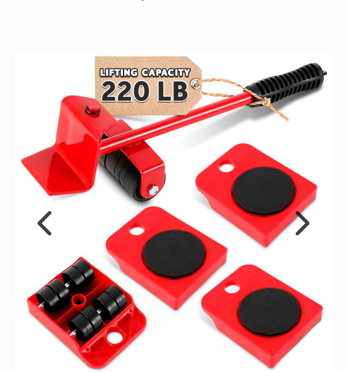 Furniture Lifter -Furniture Lifter Mover Tool Set Heavy Duty Furniture Shifting Lifting Moving Tool with Wheel Pads