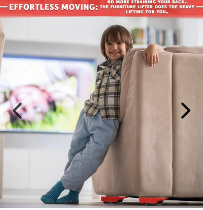 Furniture Lifter -Furniture Lifter Mover Tool Set Heavy Duty Furniture Shifting Lifting Moving Tool with Wheel Pads