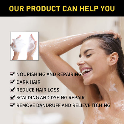 BLOSDREAM Black Hair Dye Shampoo (Buy 1 Get 1 Free)