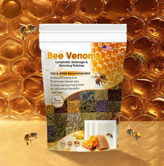 Bee Venom Detox & Slimming Body Patches – Reduce Swelling, Burn Fat, Boost Metabolism (Pack of 10)